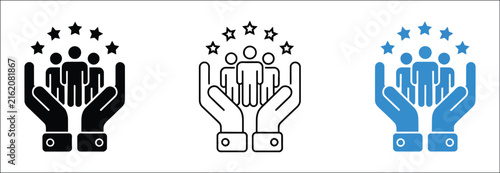 Customer retention and loyalty vector icon collection featuring repeat customers, relationship management, rewards, engagement, app, UI, and website symbols on a transparent background.