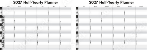 2027 planner half year