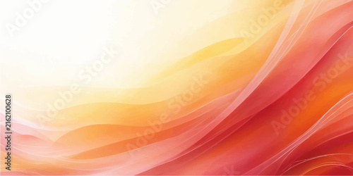 Abstract Soft Red Orange Waves Vector Background for Warm Dynamic Flow Modern Graphic Design