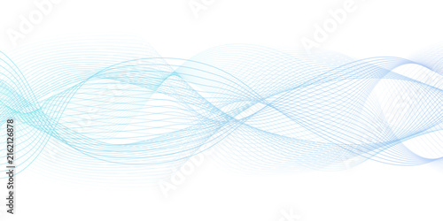 White wave curve lines banner background design. Abstract soft wave lines dynamic flowing blue isolated background. Vector Illustration of the blue pattern of lines. blue stripes on white .	