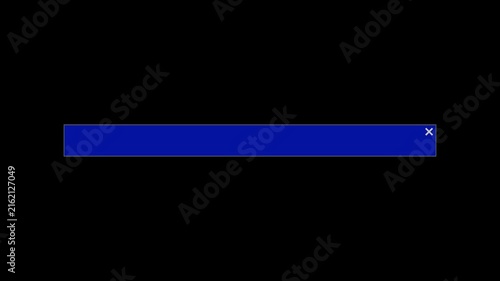 Blue Close Button Animation with X Icon on Black Background, Minimal UI Interface Motion Graphic, 4K video,. 4K,...