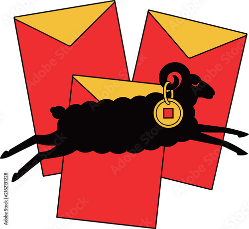 Year of the Ram Red Envelopes
