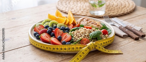 Healthy Diet Planning and Weight Management Concept