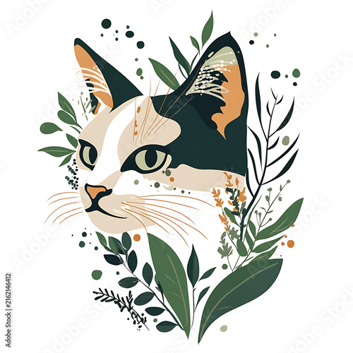 Cute Cat Character Illustration