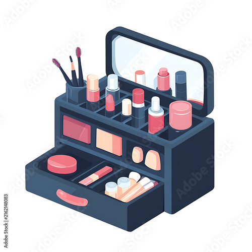 Beauty product packaging mockup illustration
