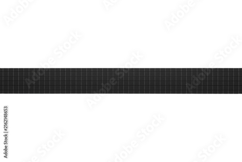 Black grid textured horizontal band