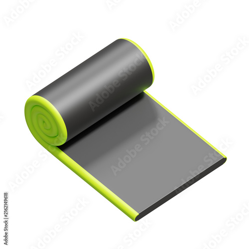 3D Rolled Exercise Mat