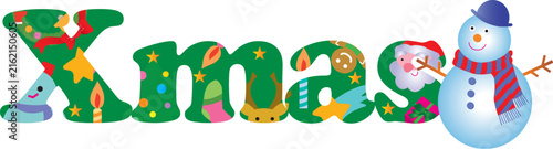 クリスマスのタイポグラフィ
