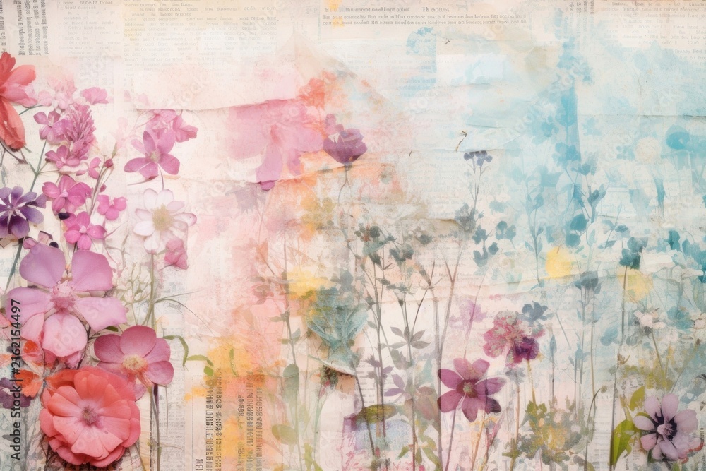 Fototapeta premium Wedding backgrounds painting pattern.