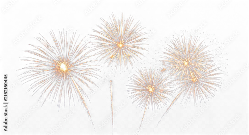 Obraz premium Floating sparkles in air isolated on transparent background