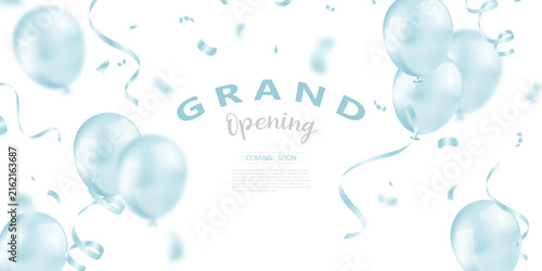 Design your opening card with ribbon. Vector illustration Beautiful business banner template