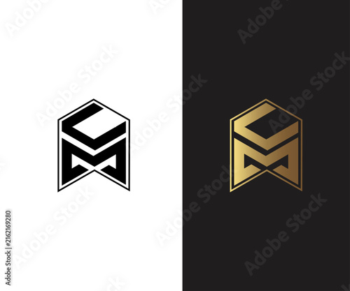 UM Letter Monogram Logo with Geometric Minimal Vector Design for Corporate Branding.