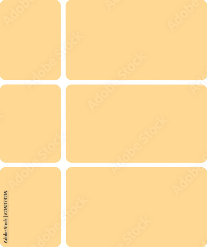 Cartoon layout template