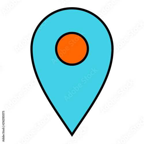 Map navigation pin location icon symbol vector design illustration