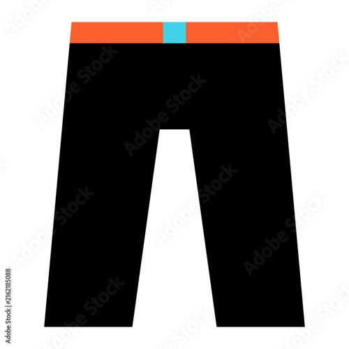 Colorful Modern Trousers Apparel Vector Illustration