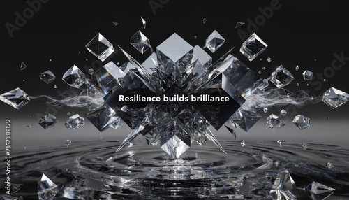 Conceptual composition of luminous interconnected crystalline structures v2-6x high fidelity