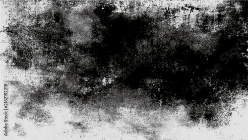 Photography Abstract Watercolor Grunge texture with rough distressed overlay and monochromatic dark brush stroke on faded white background
