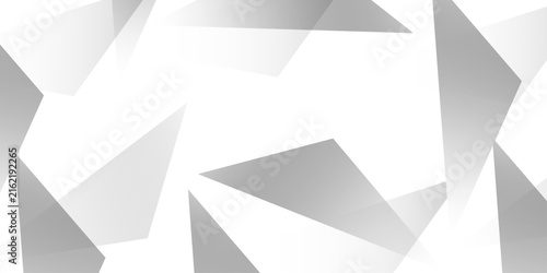 Abstract background with liens and triangles shape on white background. White and grey geometric overlapping rectangle pattern Geometric background soft shadows as patten ..White polygon textured .