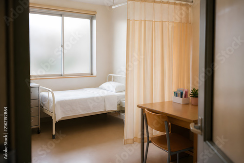 Empty school infirmary room