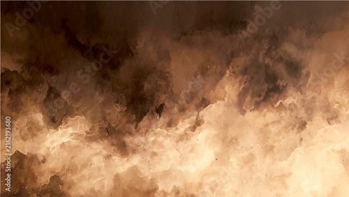 Foto Abstract Watercolor Stormy sky with dark ominous clouds and atmospheric phenomenon