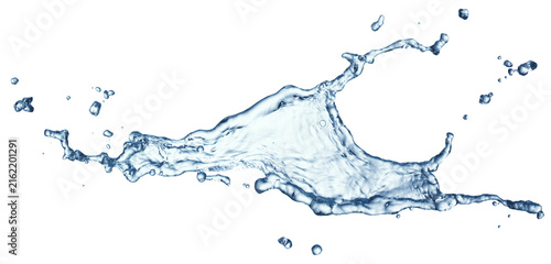 Cuadro en lienzo Water Splash Arc Isolated