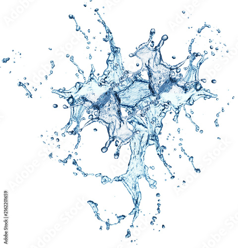 Obraz na plátne Water Splash Arc Isolated