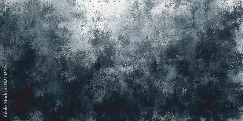 фотографія Dark blue and white abstract textured background with grunge effect and stormy clouds depiction