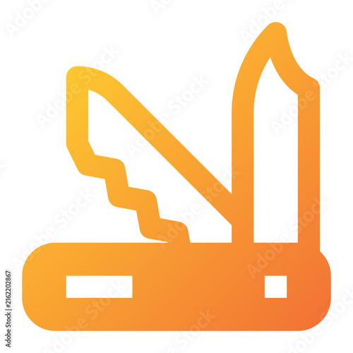 Swiss Knife Icon Illustration