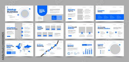 Startup Business Presentation Template, Pitch Deck Presentation Template