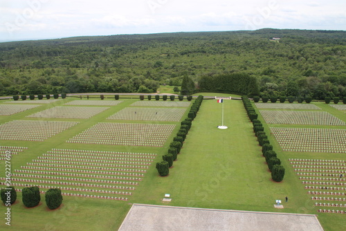 Bild auf Leinwand national necropolis (ww1 military cemetery) in douaumont in lorraine in france