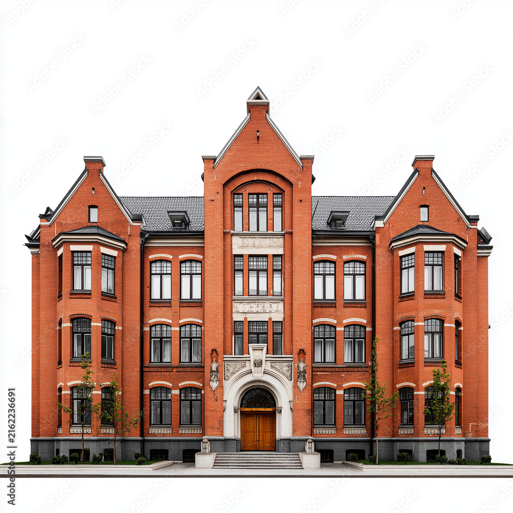 Obraz premium Red Brick Historic University Building