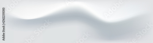Abstract white wave background with soft smooth curves and clean minimalist gradient