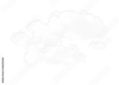 cut out White Cloud Formation on Clean isolated transparent Background 