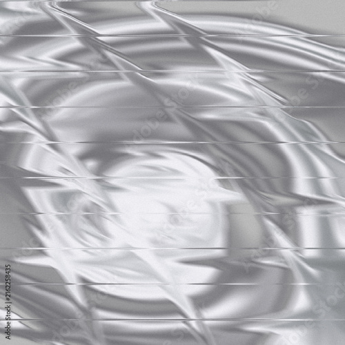 Canvastavla Abstract shiny silver metallic background featuring distorted liquid swirl and m
