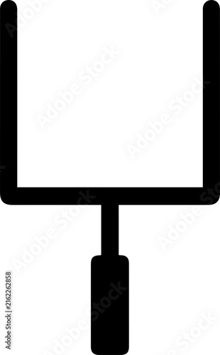 Фотография Football field goal post silhouette icon for American style sports stadium games