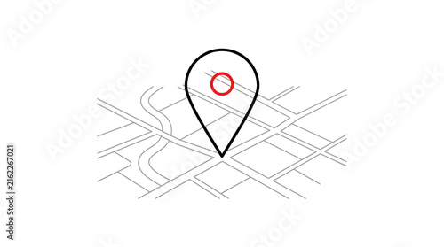 Abstract Wireframe Road Map Grid Lines on Transparent Background Isometric Vector Illustration For Transport