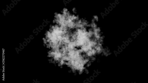 Magic smoke explosion vfx animation with alpha channel 4K resolution fire puff jet blast chroma key black background shockwave effect dust stream comic flash slow motion frame by frame cartoon style
