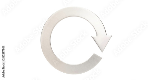 Obraz na płótnie Circular arrow symbol representing refresh, reload, or repeat action