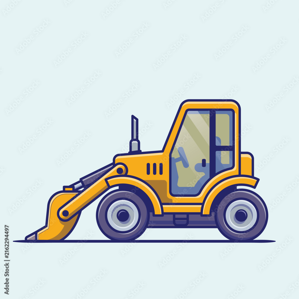 Fototapeta premium Yellow Front End Wheel Loader
