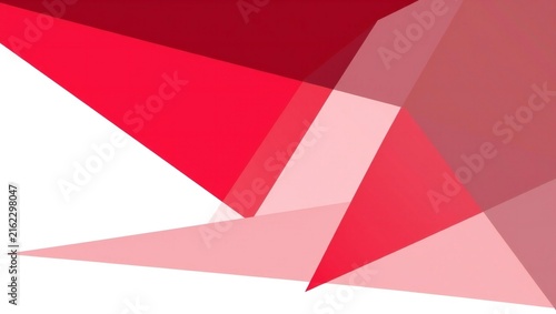 Abstract geometric background with layered red and pink triangles