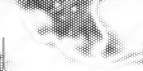 triangle geometric pattern, abstract triangle background. Halftone triangles pattern. Abstract geometric gradient background.
