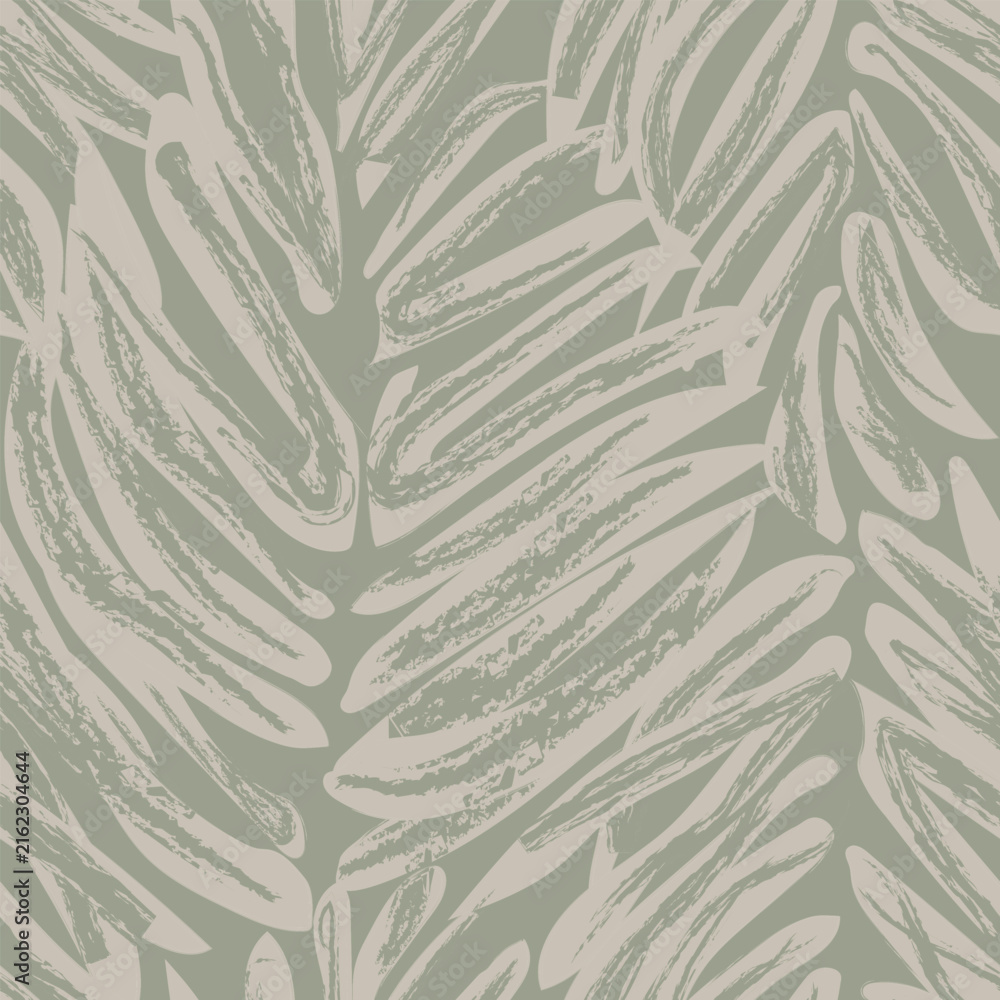 Fototapeta premium Palm Tree Leaf textured seamless pattern design