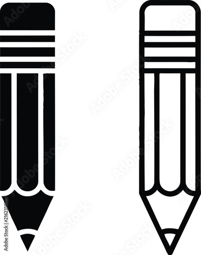 Pencils with Copy Space for Text or Design Elements