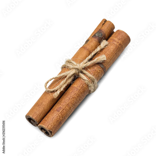Cinnamon Stick Bundle Isolated