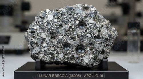 Plakat Moon rock sample texture