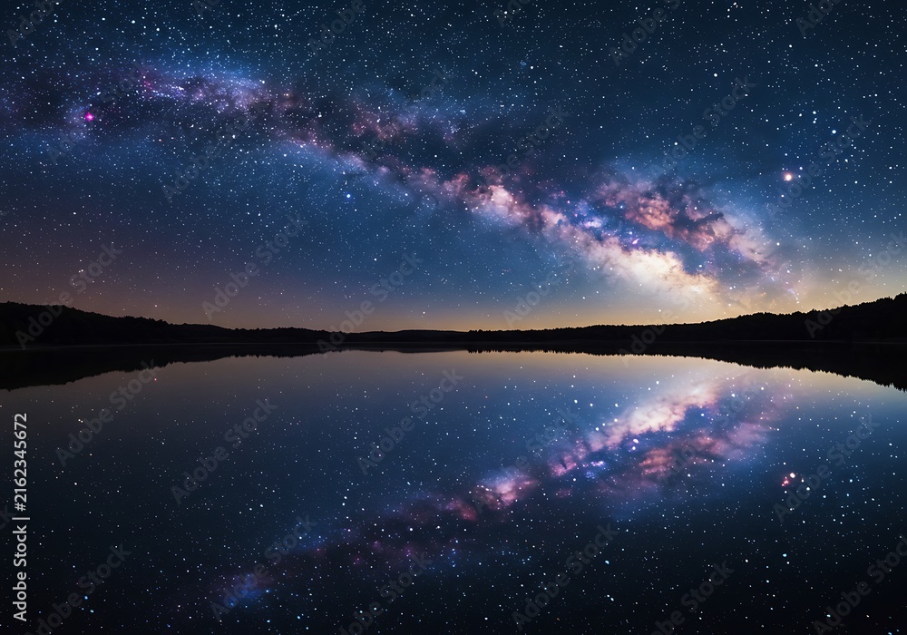 Fototapeta premium Milky Way's Celestial Reflection
