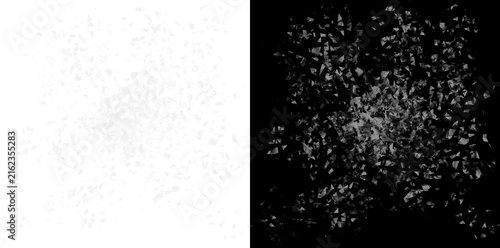 Obraz na płótnie Disintegration Dust Particles Dispersion and Fragmentation Effect, Flying Powder