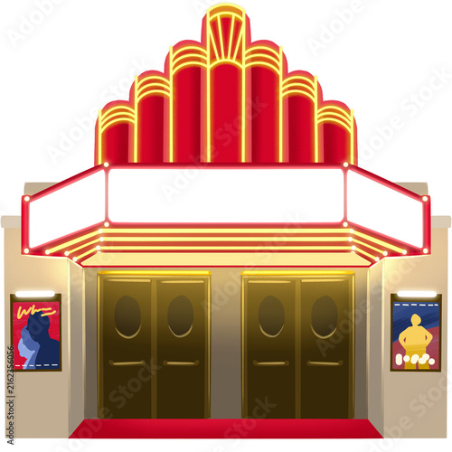 Obraz na płótnie Classic Cinema Building