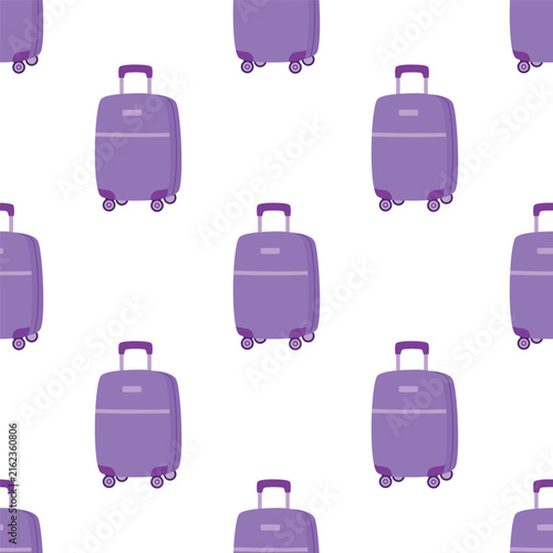 travel suitcase seamless pattern
