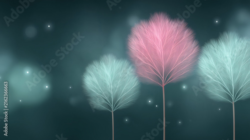 Fondo flores hechos con fractales
